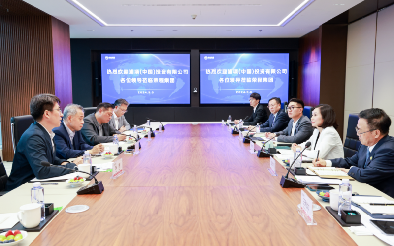 浦項(xiàng)（中國(guó)）投資有限公司董事長(zhǎng)、總經(jīng)理宋容三到榮程集團(tuán)座談交流
